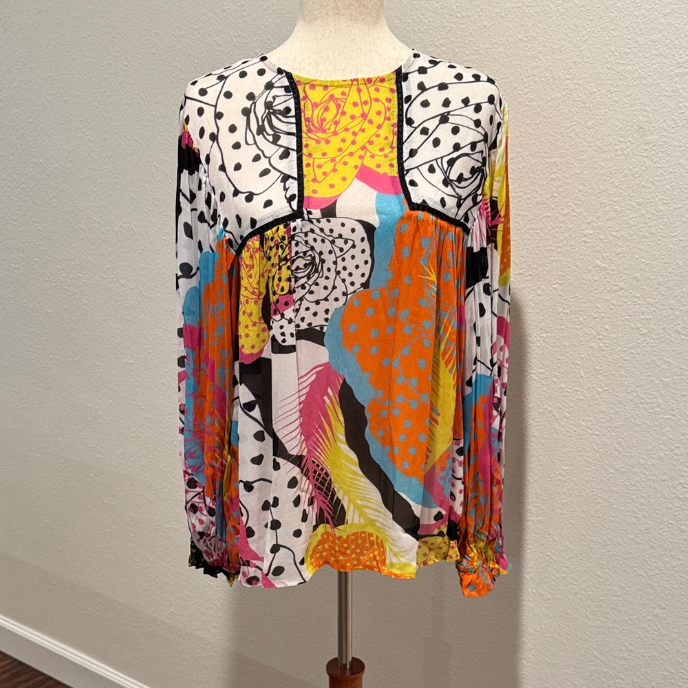 Colorful Abstract Women's Blouse